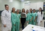 Equipe do Laboratório de Análises Clínicas do Hospital Regional Terezinha Gaio Basso (Foto: Liziane Stoelben / Assessoria de Imprensa HRTGB)