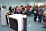 Padre Camiliano André Giumbelli celebra missa no Hospital Regional Terezinha Gaio Basso